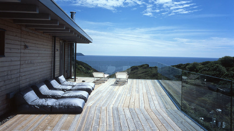 Ambient Lounge Bean Bags accent award winning Cornwall Eco Home.