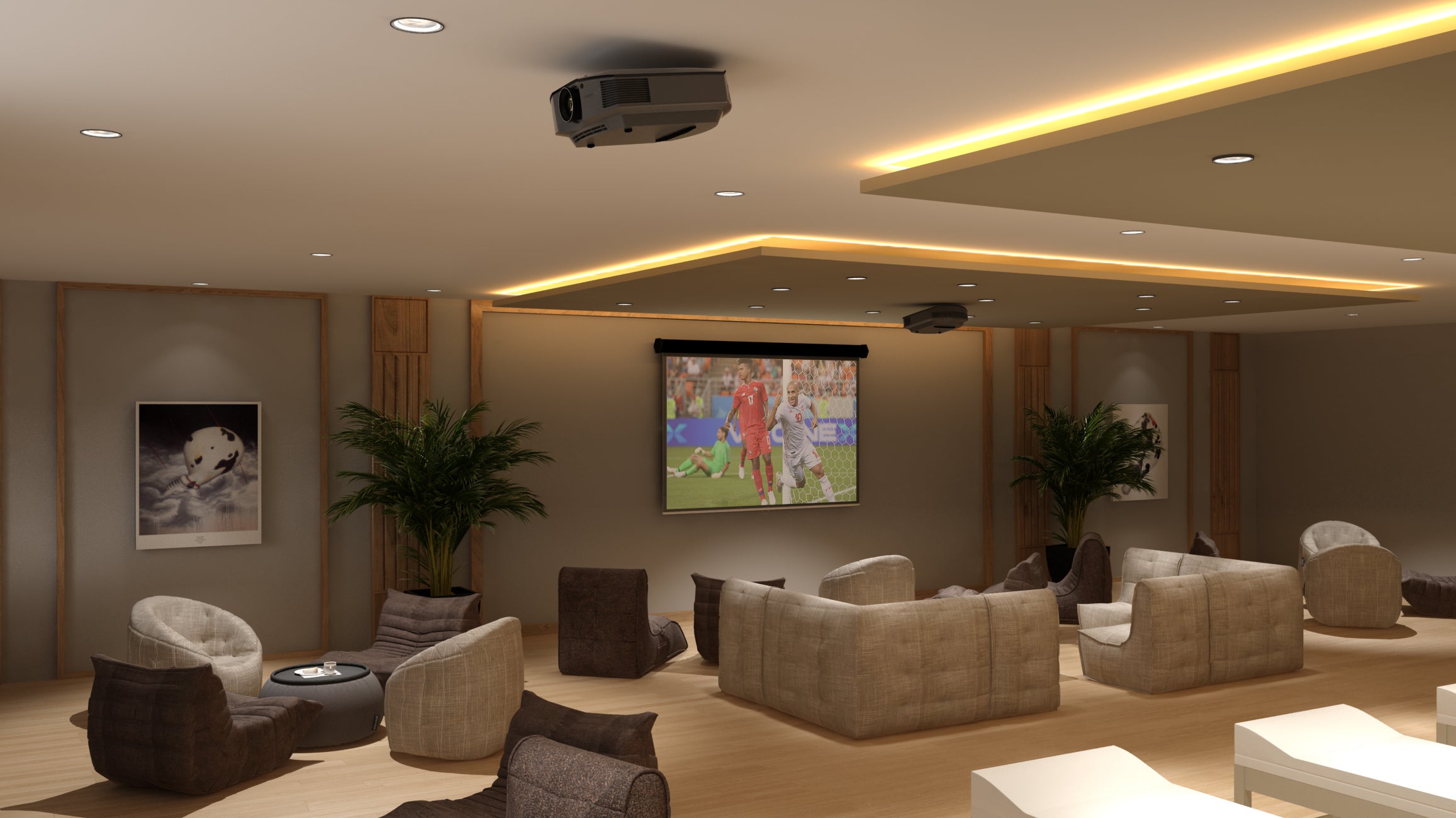 Lay to win. English Football Team gets World Cup Ambient Lounge makeover