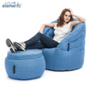 blue wing ottoman bean bag by Ambient Lounge