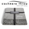 Throw - Cashmere Deluxe Throw - Light Grey