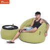 lime green versa table Sunbrella fabric bean bag by Ambient Lounge