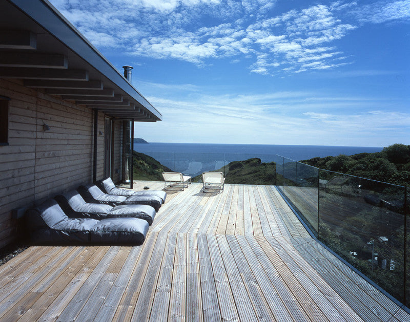 Ambient Lounge Bean Bags accent award winning Cornwall Eco Home.