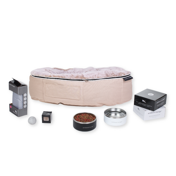 Large Dog Bed Cappuccino Essentials Pack