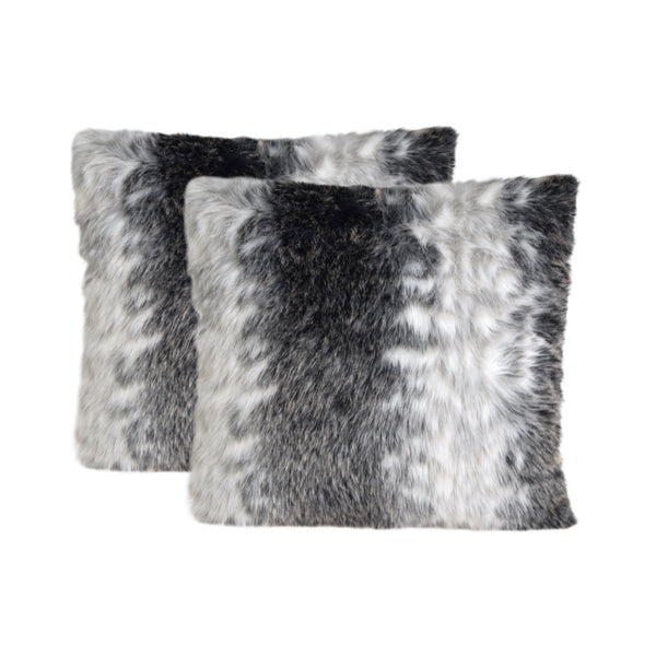 Deluxe Faux Fur Cushion (Wild Animal) Set of 2
