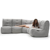 Mod 4 L Sofa - Keystone Grey (with linen)