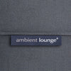 black ottoman bean bag by Ambient Lounge