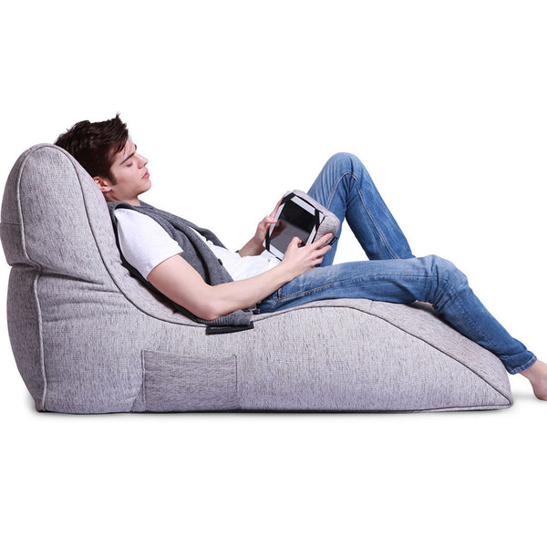 white indoor bean bag by Ambient Lounge