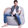 white indoor bean bag by Ambient Lounge