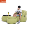 lime green designer sofa set Sunbrella fabric bean bag by Ambient Lounge 