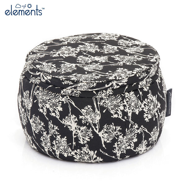 black and white wing ottoman bean bag by Ambient Lounge 