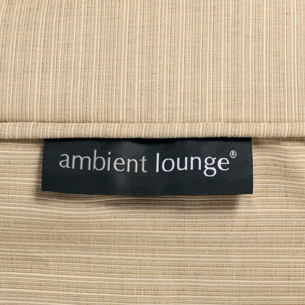 cream versa table Sunbrella fabric bean bag by Ambient Lounge