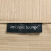 cream wing ottoman Sunbrella fabric bean bag by Ambient Lounge