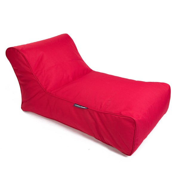 red studio lounger bean bag by Ambient Lounge