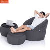 black designer sofa set Sunbrella fabric bean bag by Ambient Lounge